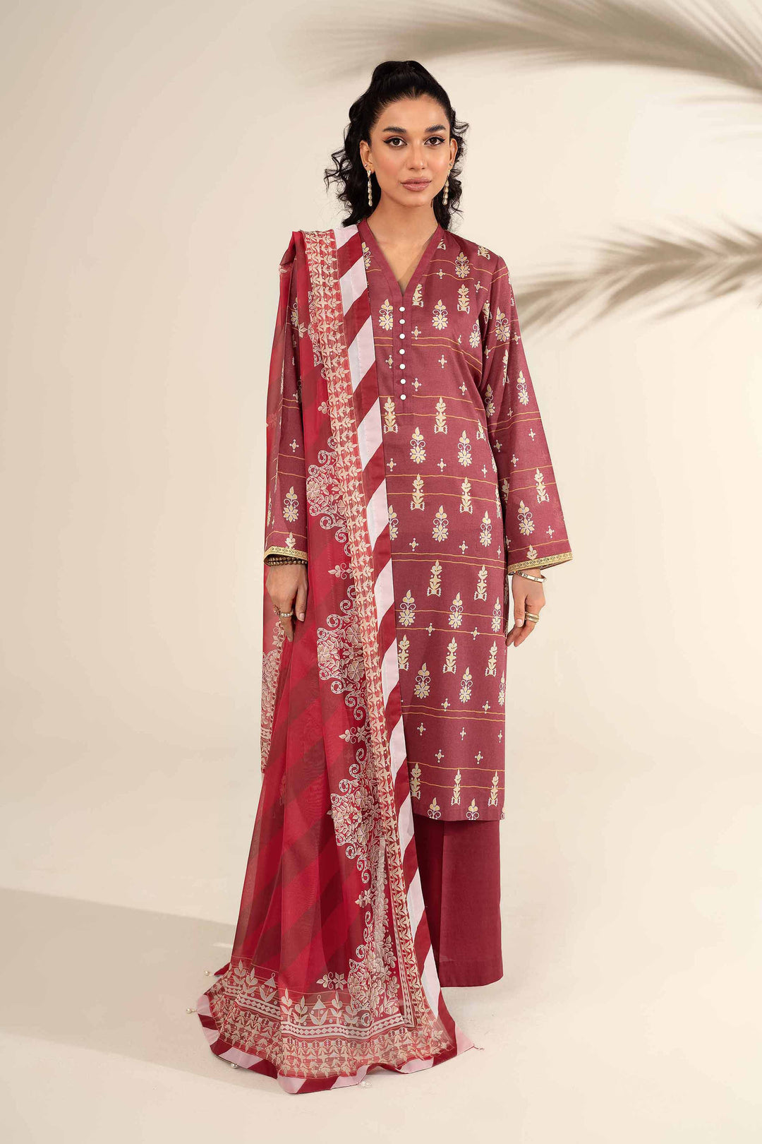 Nishat 3 Piece Printed Lawn Suit - 42301741