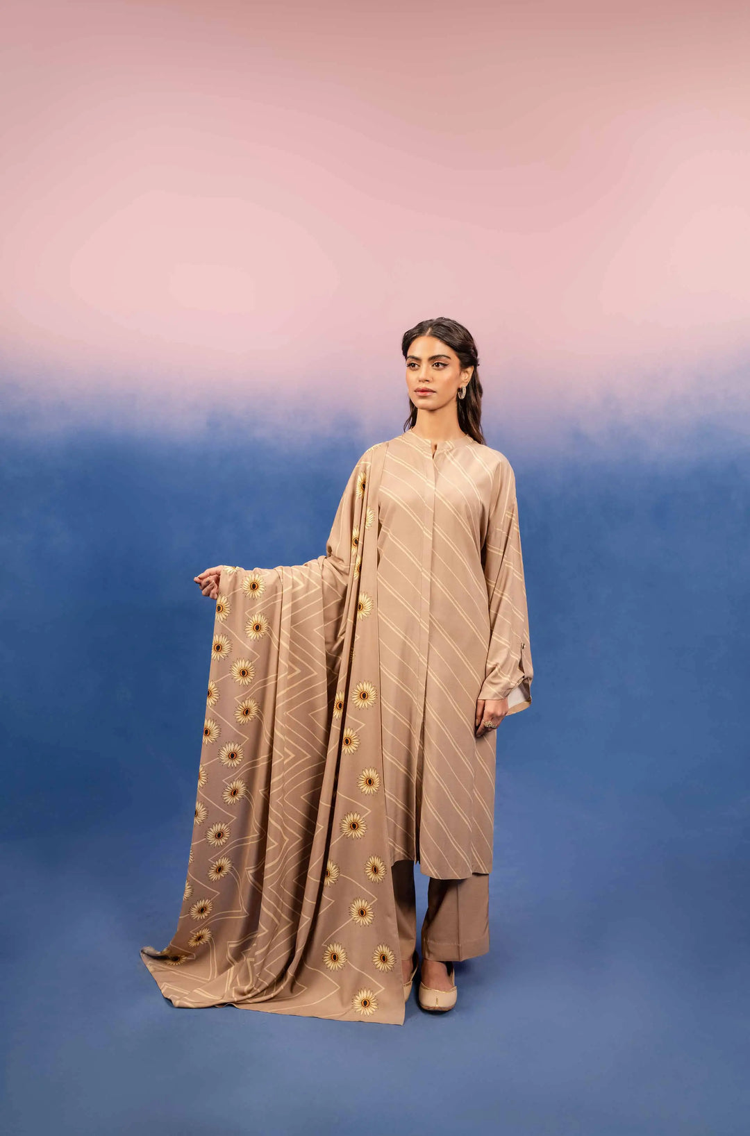 Printed Suit 42303203 Nishat Linen Brand Original Fabrics