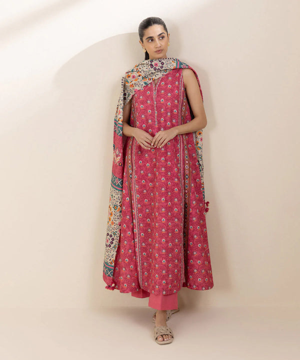 2 Piece - Printed Light Khaddar Suit