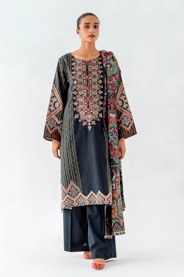 2 Piece Embroidered Khaddar Suit Kilim Crafts