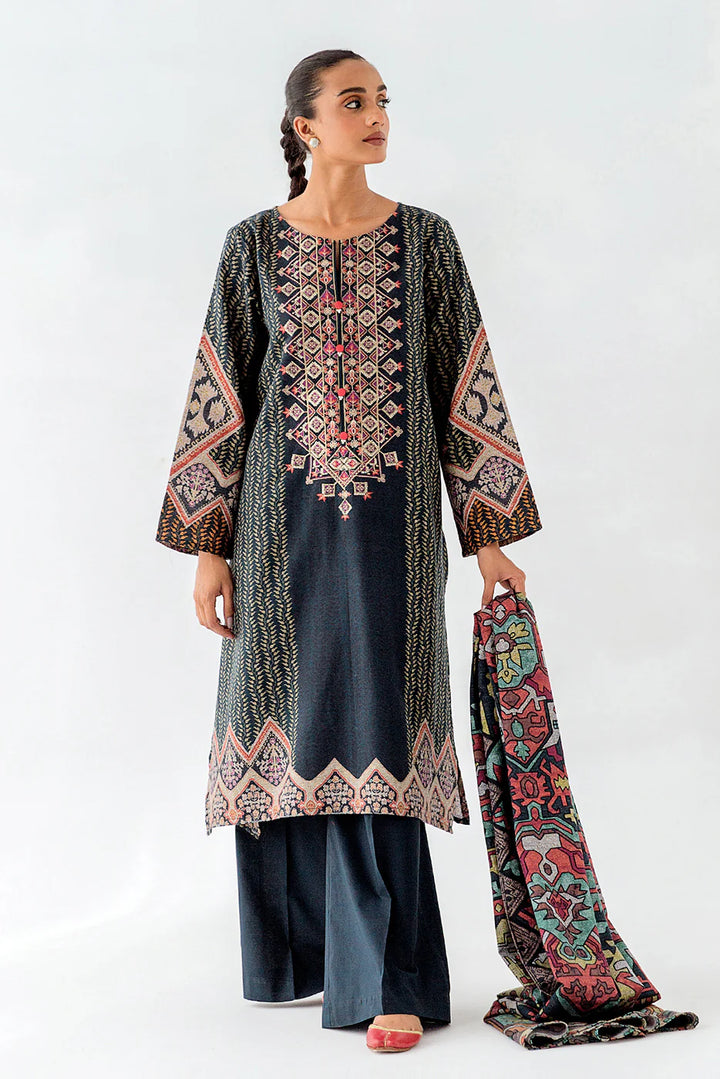 2 Piece Embroidered Khaddar Suit Kilim Crafts