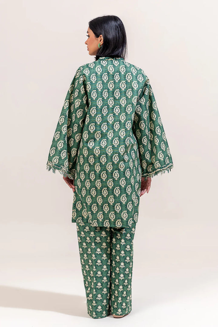 2 Piece Printed Khaddar Suit Ethnic Green