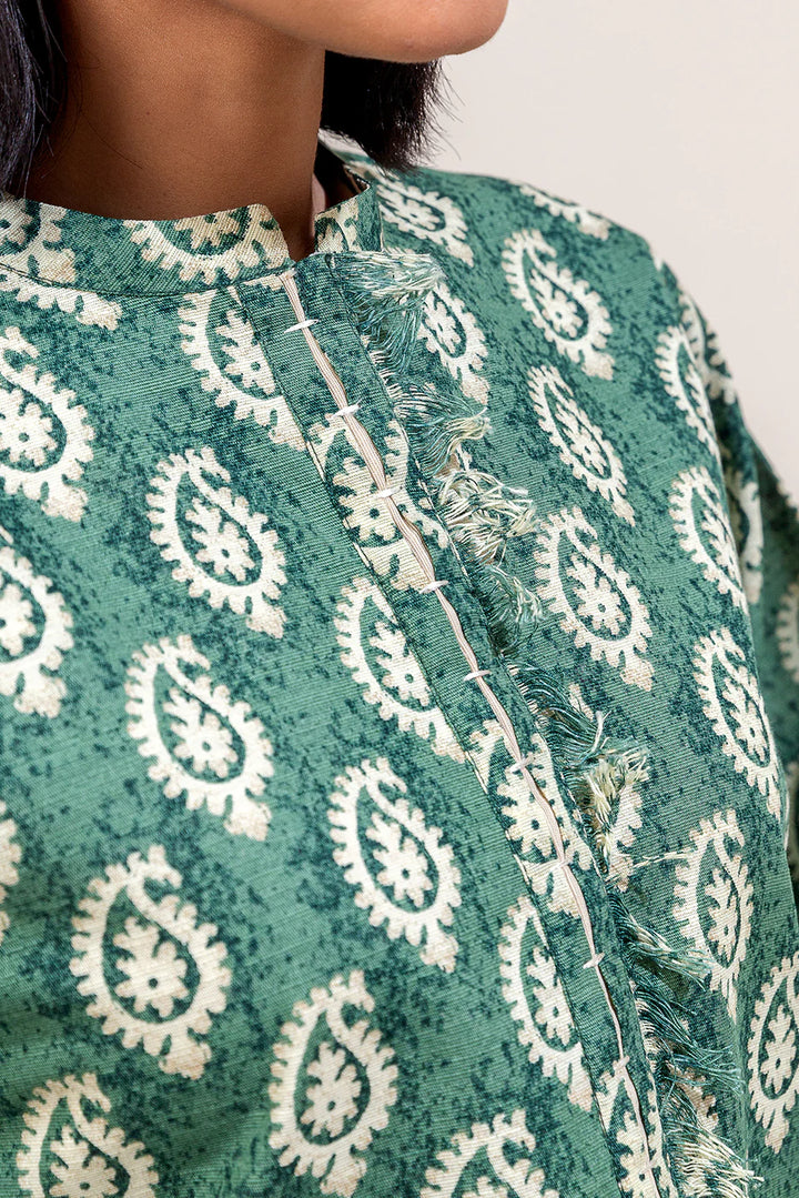 2 Piece Printed Khaddar Suit Ethnic Green