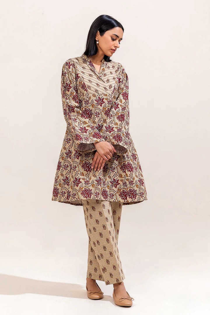 2 Piece Printed Khaddar Suit Floral Charm
