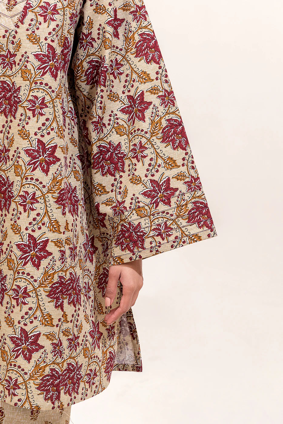 2 Piece Printed Khaddar Suit Floral Charm