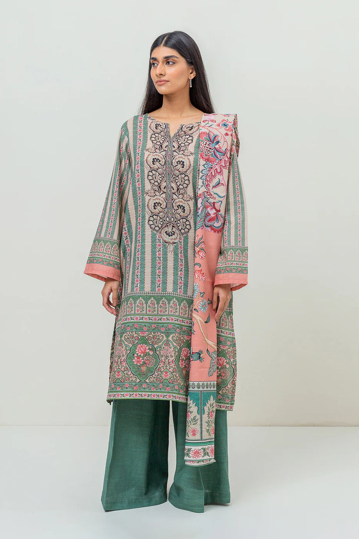 2 Piece Printed Khaddar Suit Lineage Leaf