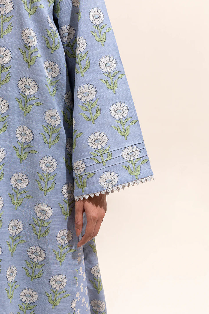 2 Piece Printed Khaddar Suit Stone Ash