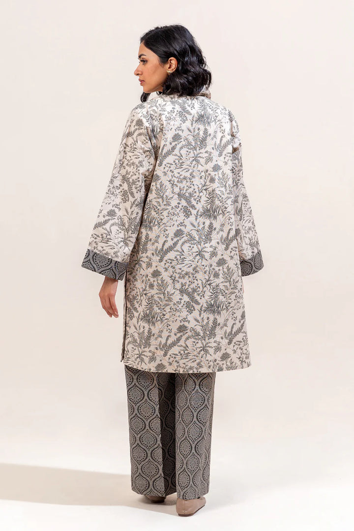 2 Piece Printed Khaddar Suit Whisper Ash