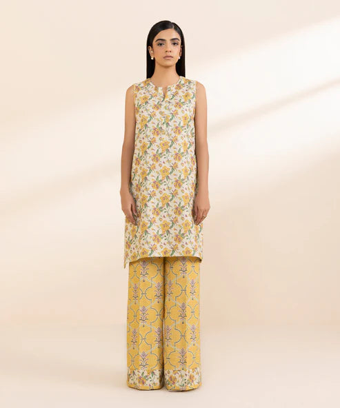 SAPPHIRE | UNSTITCHED 2 PIECE PRINTED CAMBRIC SUIT