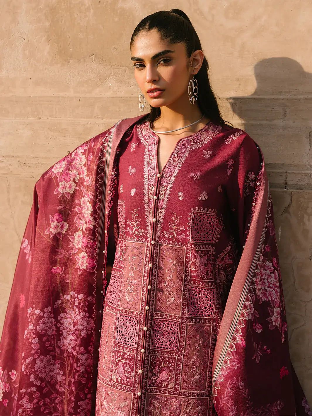 3 PC Karandi 153B Unstitched Suit