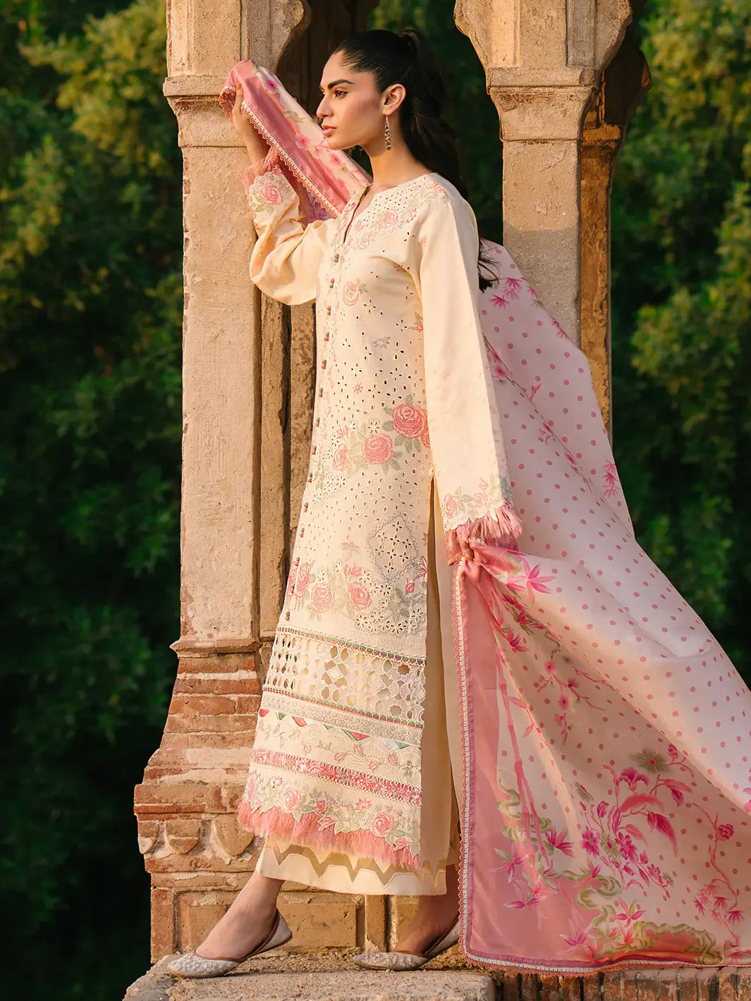 3 PC Karandi 155B Unstitched Suit