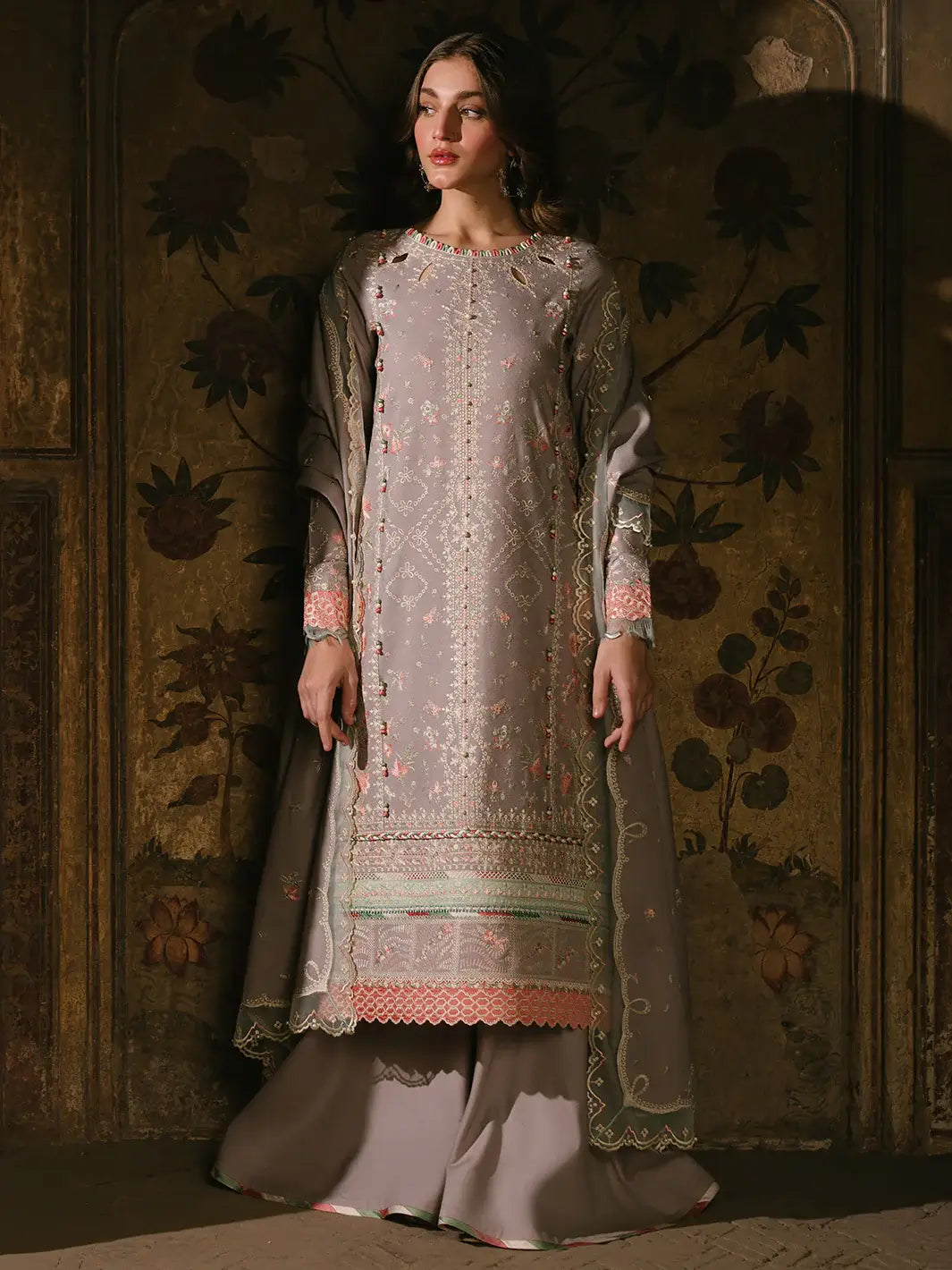 3 PC Karandi 157B Unstitched Suit