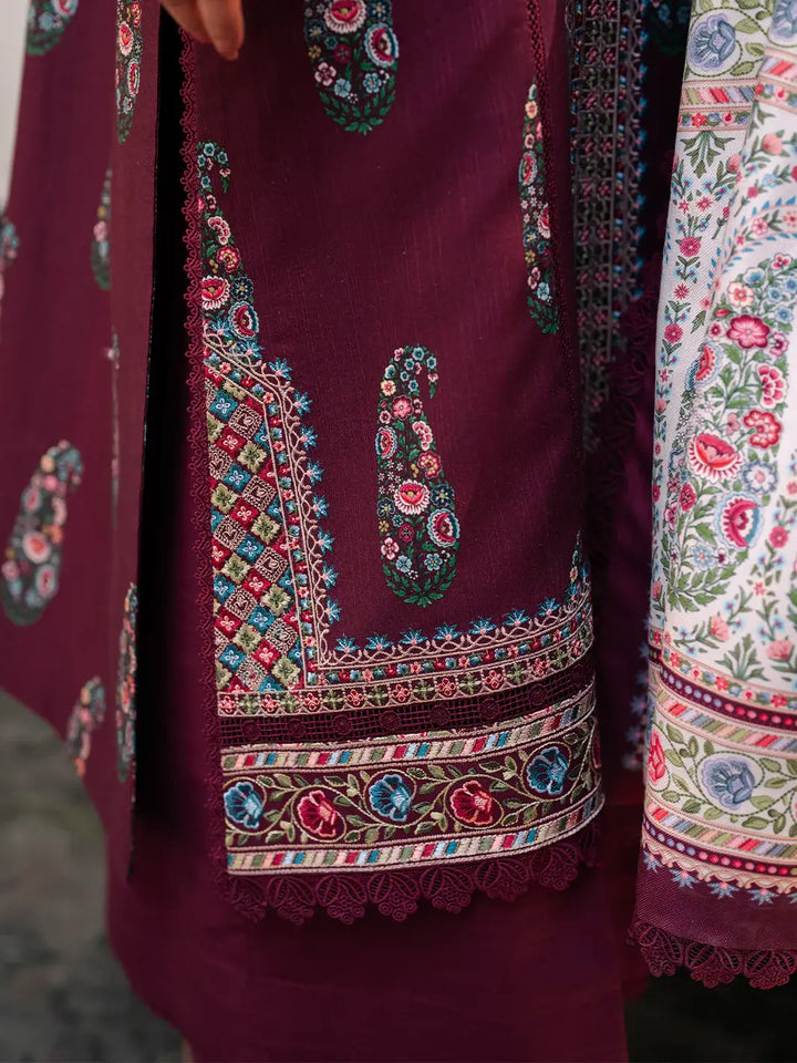3 PC Khaddar Unstitched Suit | 57 - A