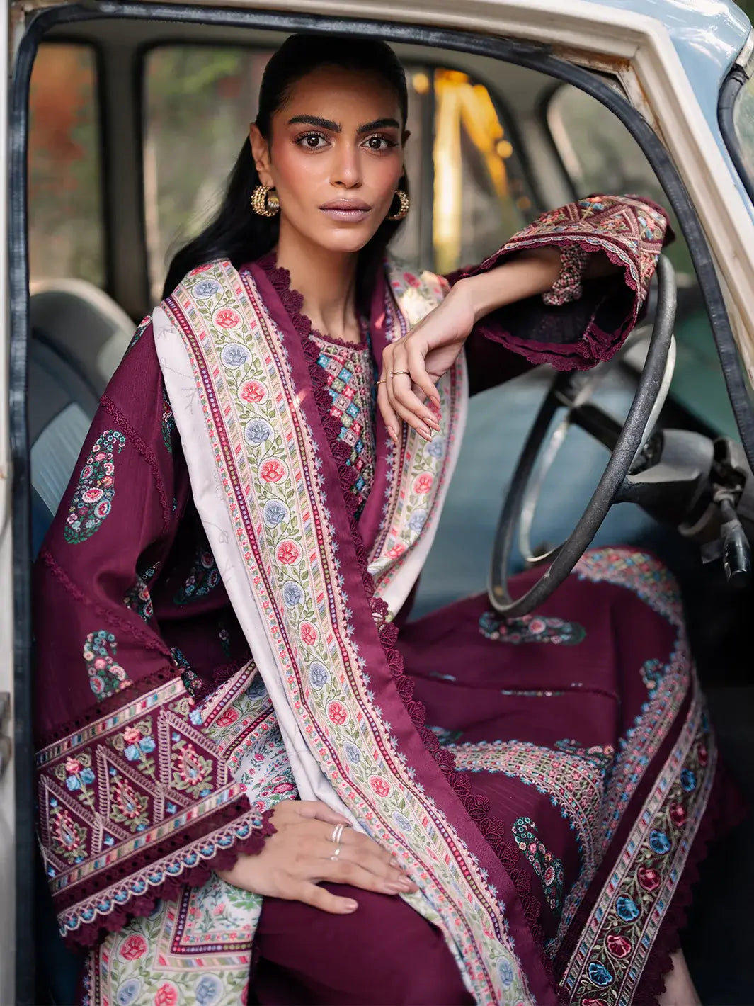 3 PC Khaddar Unstitched Suit | 57 - A