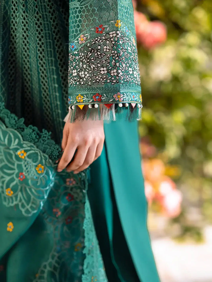 3 PC Luxury Embroidered Lawn Freesia 102-A