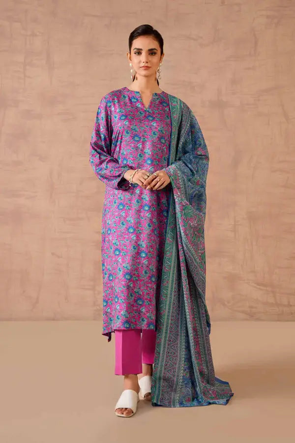 Nishat 3 Piece Unstiched Printed Suit - 42301757
