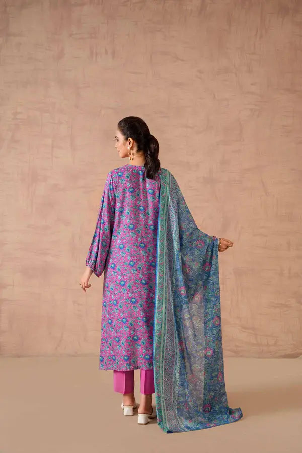 Nishat 3 Piece Unstiched Printed Suit - 42301757
