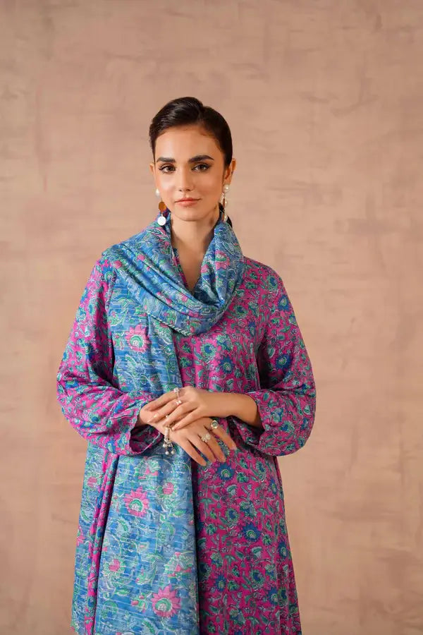 Nishat 3 Piece Unstiched Printed Suit - 42301757