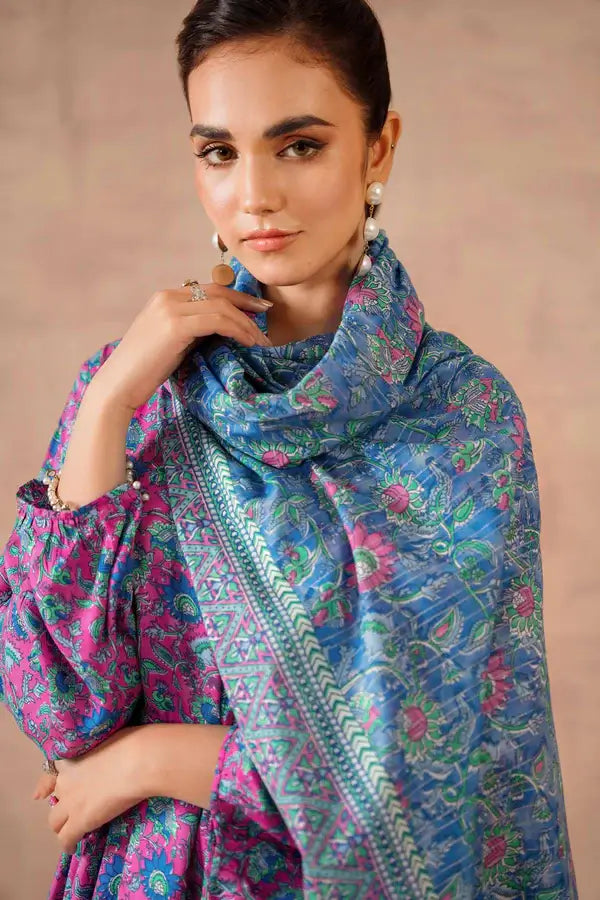 Nishat 3 Piece Unstiched Printed Suit - 42301757