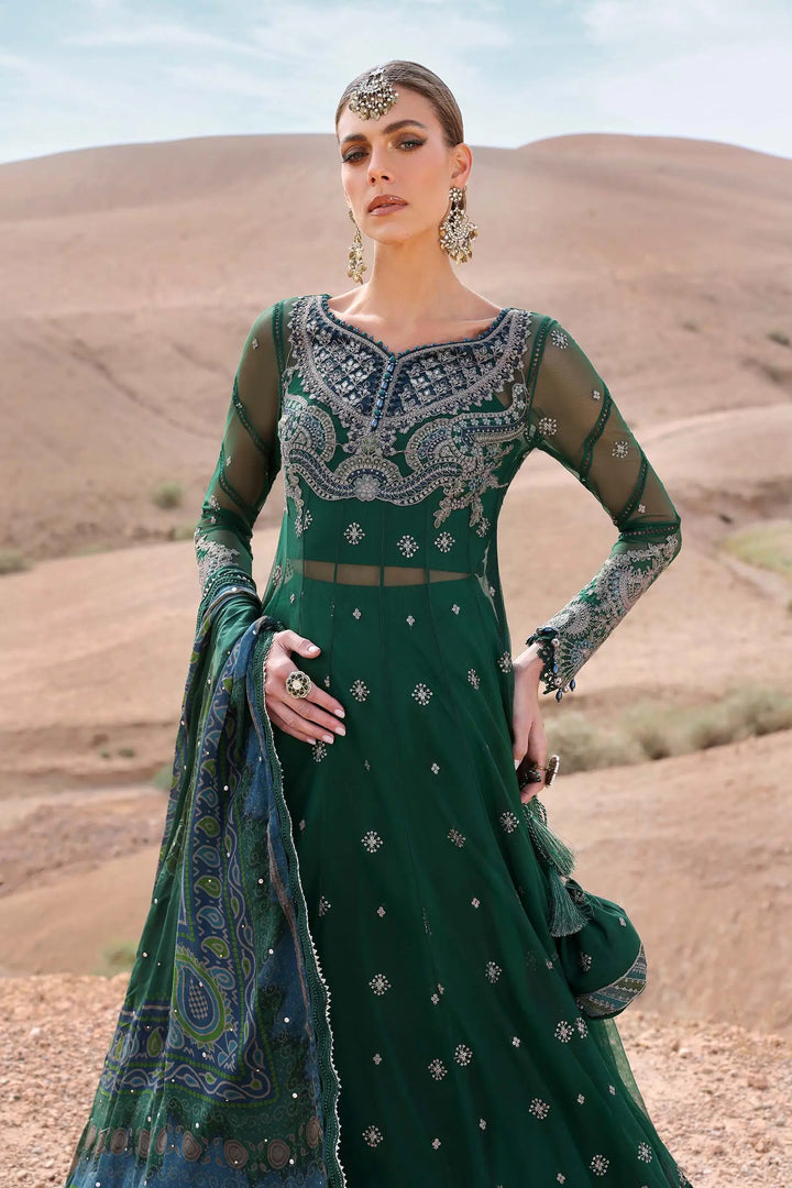 3PieceGreenEmbroideredNetSuit1