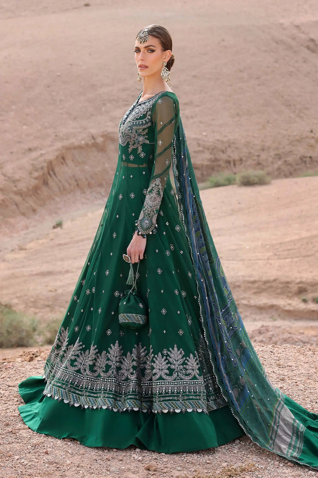 3PieceGreenEmbroideredNetSuit4