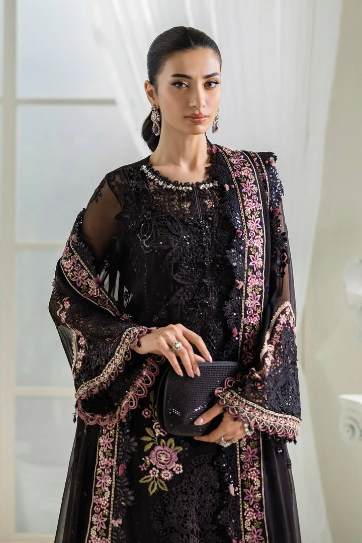 3 Piece Unstitched Embroidered Chiffon Suit - MPC-25-104