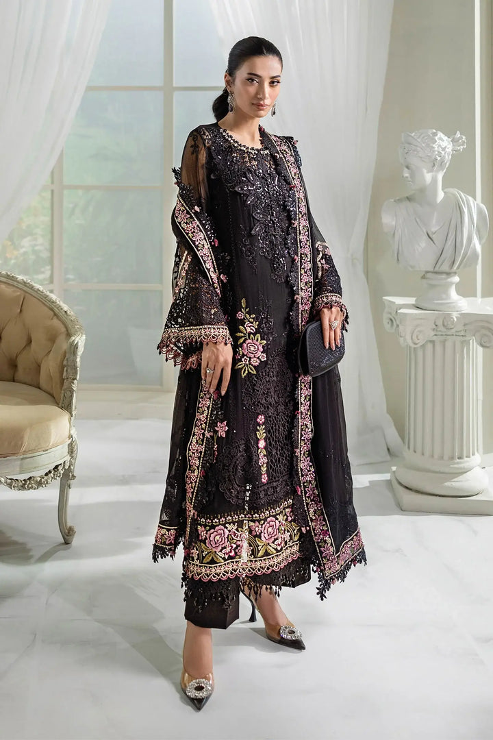3 Piece Unstitched Embroidered Chiffon Suit - MPC-25-104
