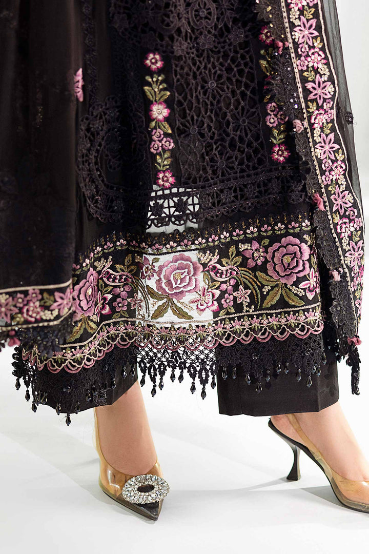 3 Piece Unstitched Embroidered Chiffon Suit - MPC-25-104