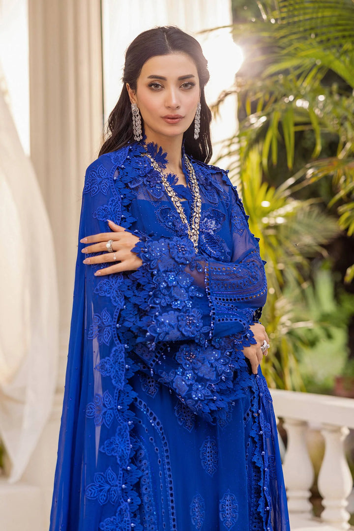 3 Piece Unstitched Embroidered Chiffon Suit – MPC-25-103