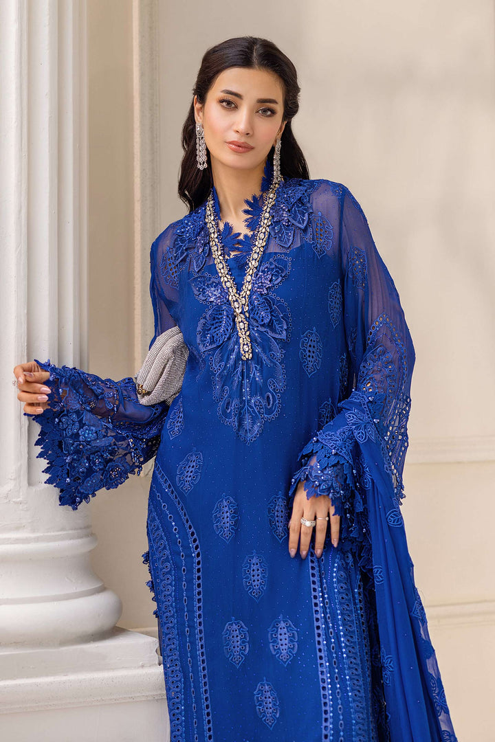 3 Piece Unstitched Embroidered Chiffon Suit – MPC-25-103