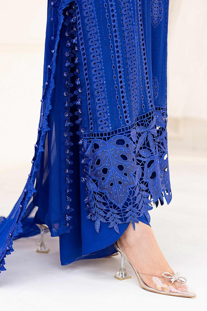 3 Piece Unstitched Embroidered Chiffon Suit – MPC-25-103