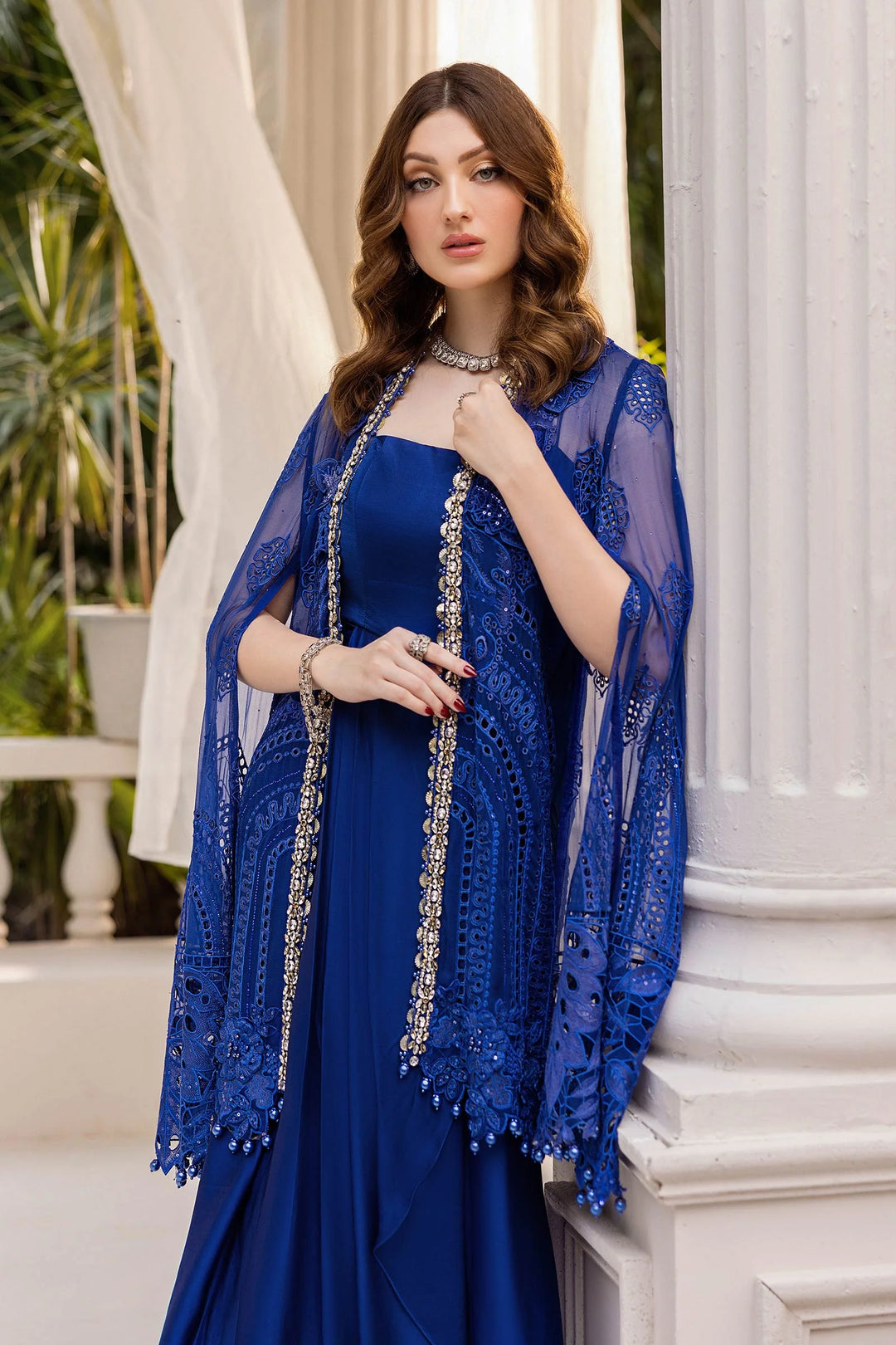 3 Piece Unstitched Embroidered Chiffon Suit – MPC-25-103