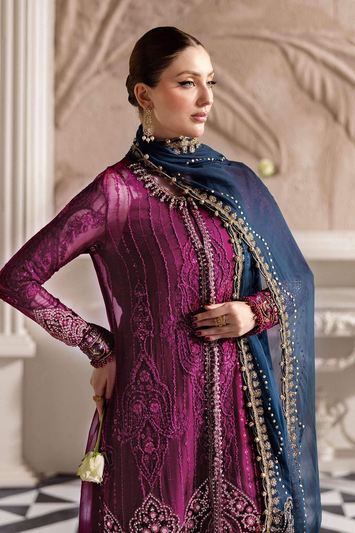 3 Piece Unstitched Embroidered Chiffon Suit – MPC-25-102
