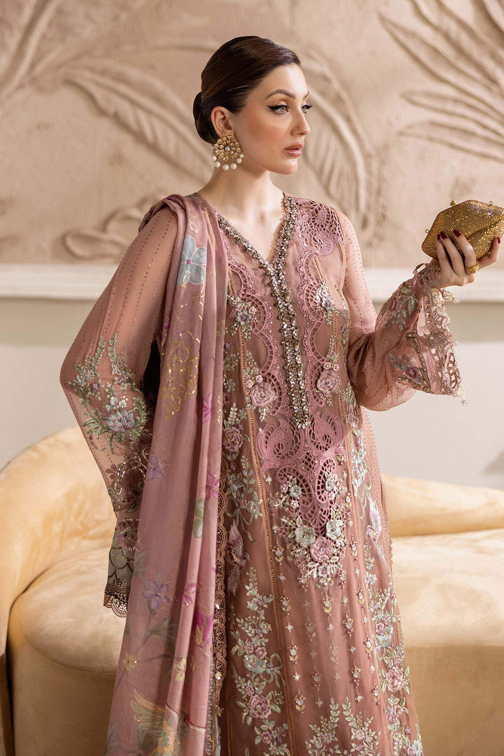 3 Piece Unstitched Embroidered Chiffon Suit – MPC-25-105
