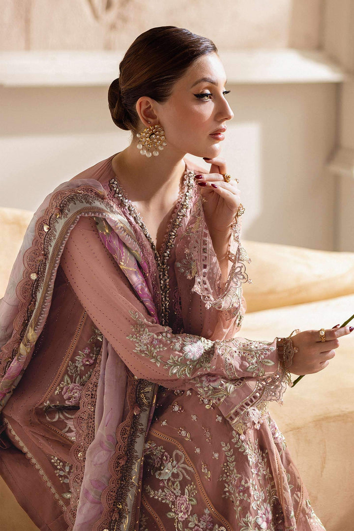 3 Piece Unstitched Embroidered Chiffon Suit – MPC-25-105