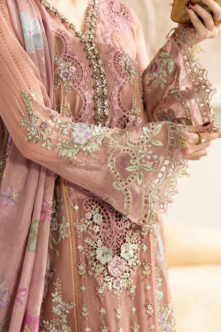 3 Piece Unstitched Embroidered Chiffon Suit – MPC-25-105