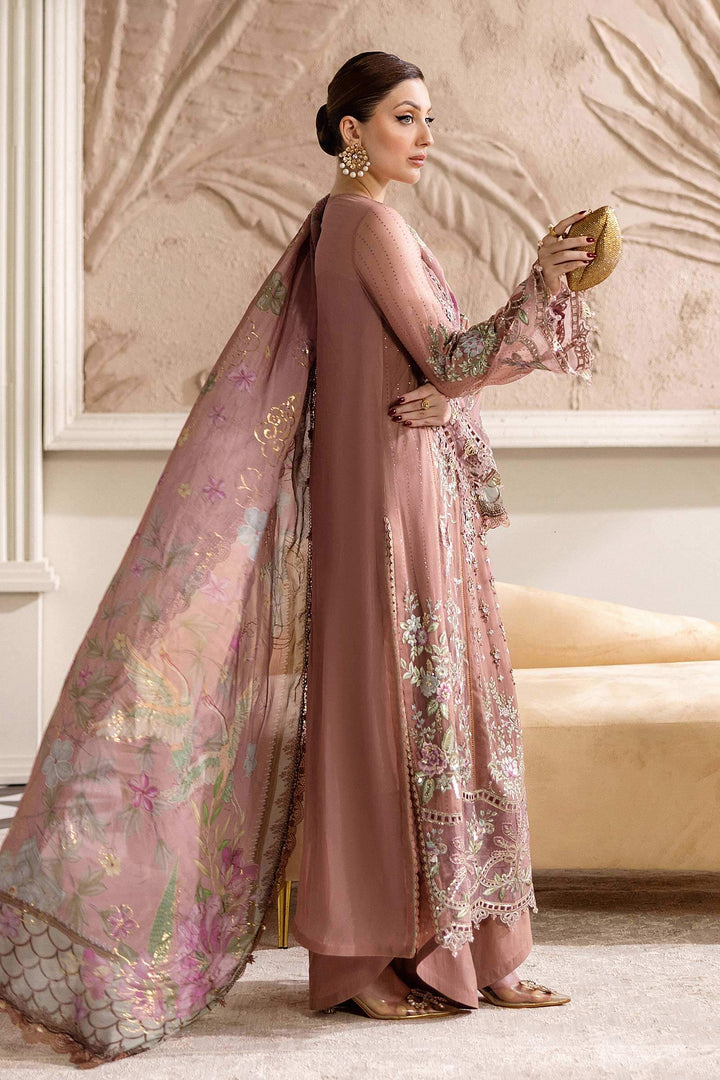 3 Piece Unstitched Embroidered Chiffon Suit – MPC-25-105