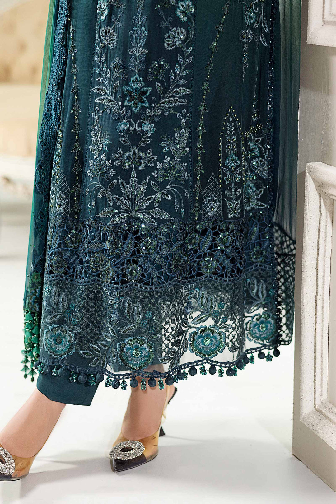 3 Piece Unstitched Embroidered Chiffon Suit – MPC-25-106