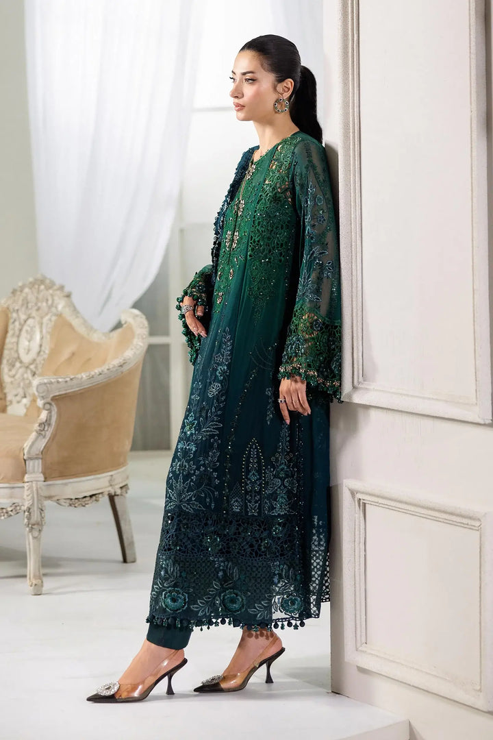 3 Piece Unstitched Embroidered Chiffon Suit – MPC-25-106