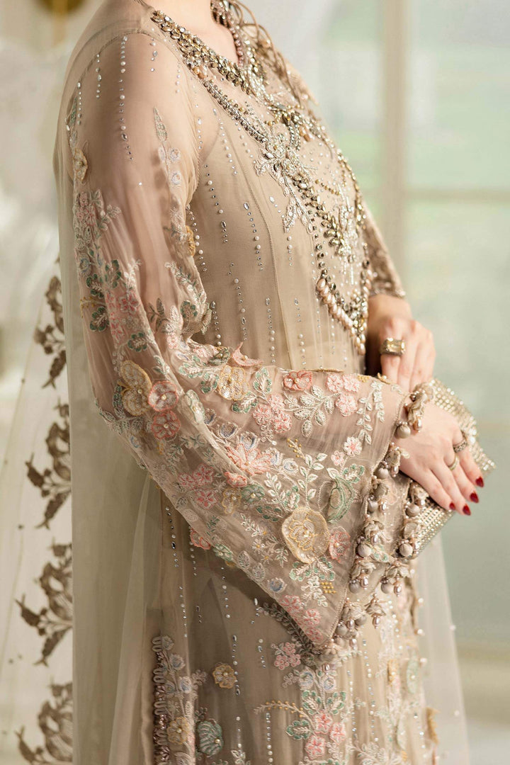 3 Piece Unstitched Embroidered Chiffon Suit – MPC-25-107