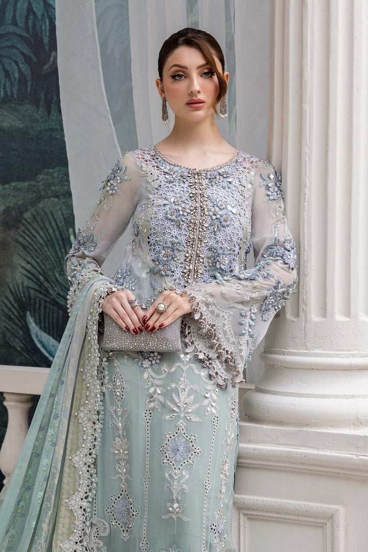3 Piece Unstitched Embroidered Chiffon Suit – MPC-25-108