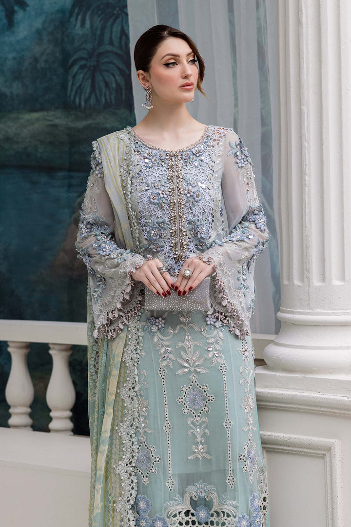 3 Piece Unstitched Embroidered Chiffon Suit – MPC-25-108