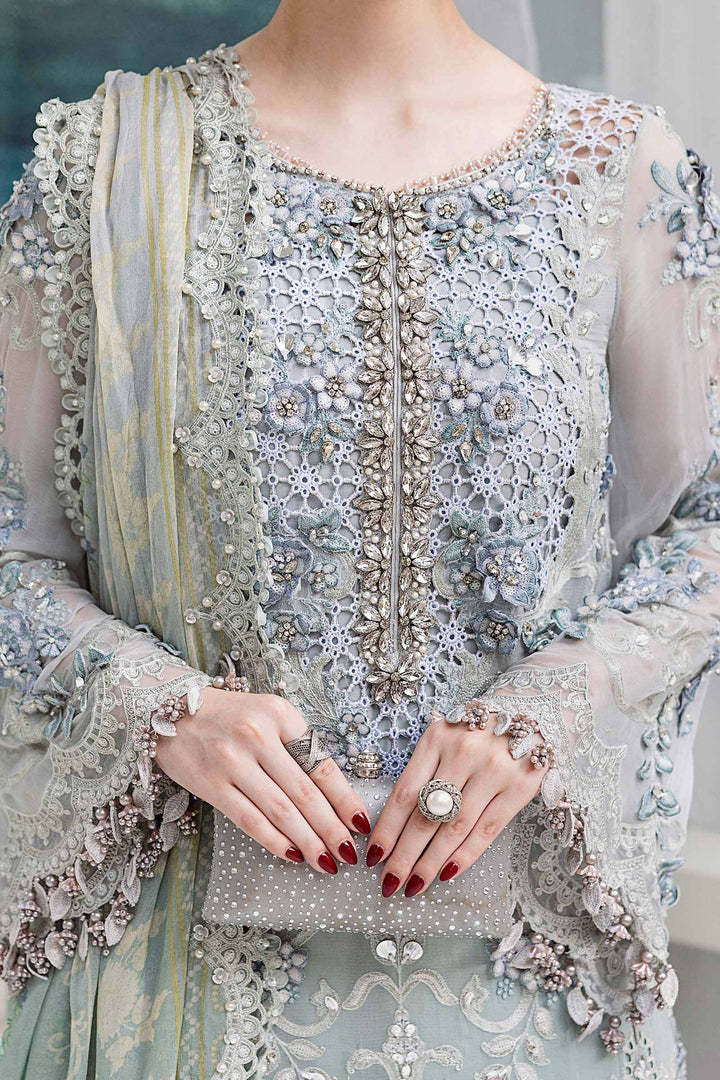 3 Piece Unstitched Embroidered Chiffon Suit – MPC-25-108