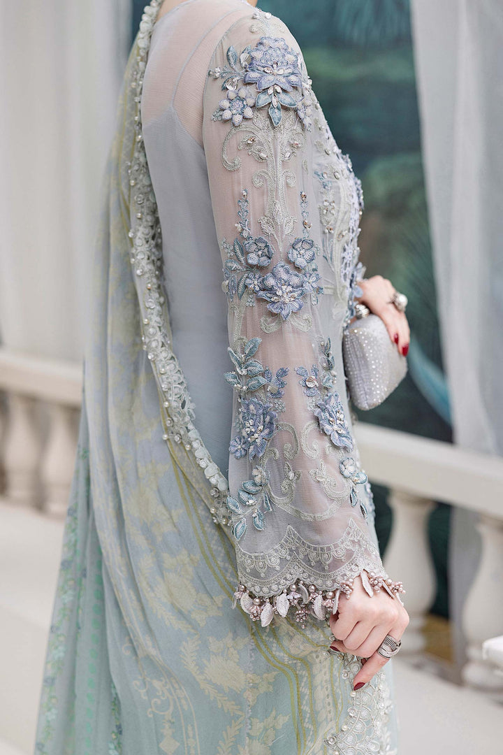 3 Piece Unstitched Embroidered Chiffon Suit – MPC-25-108