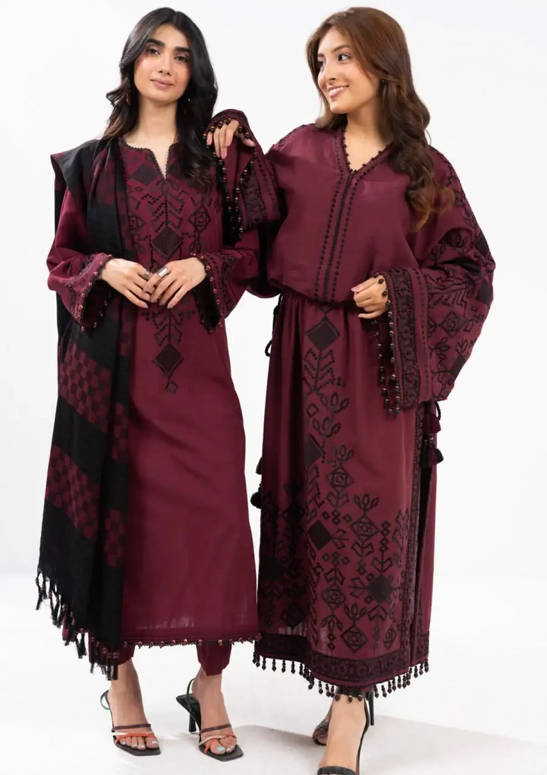 Al Karam Unstitched 24 – FW-28-24 Maroon