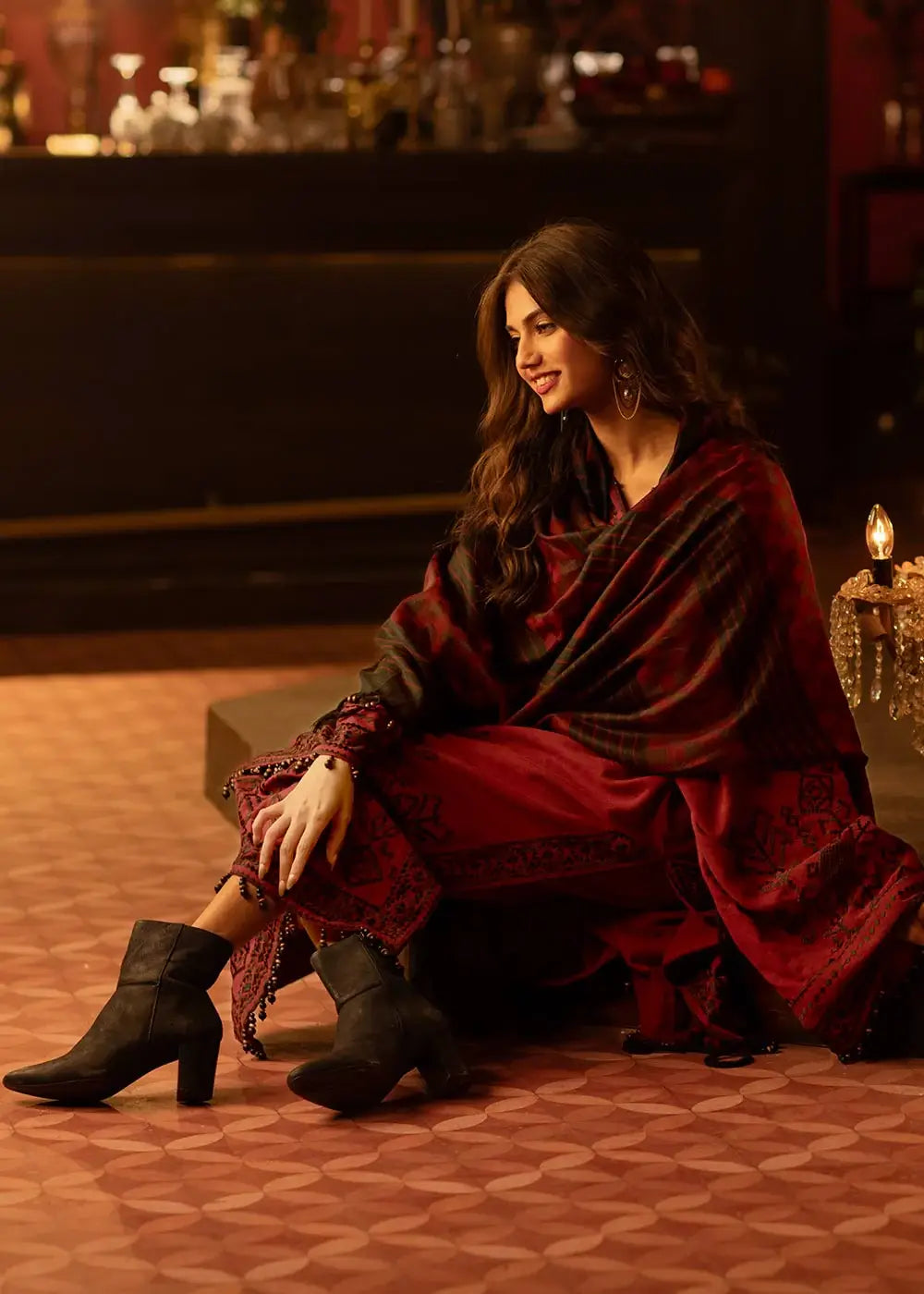 Al Karam Unstitched 24 – FW-28-24 Maroon