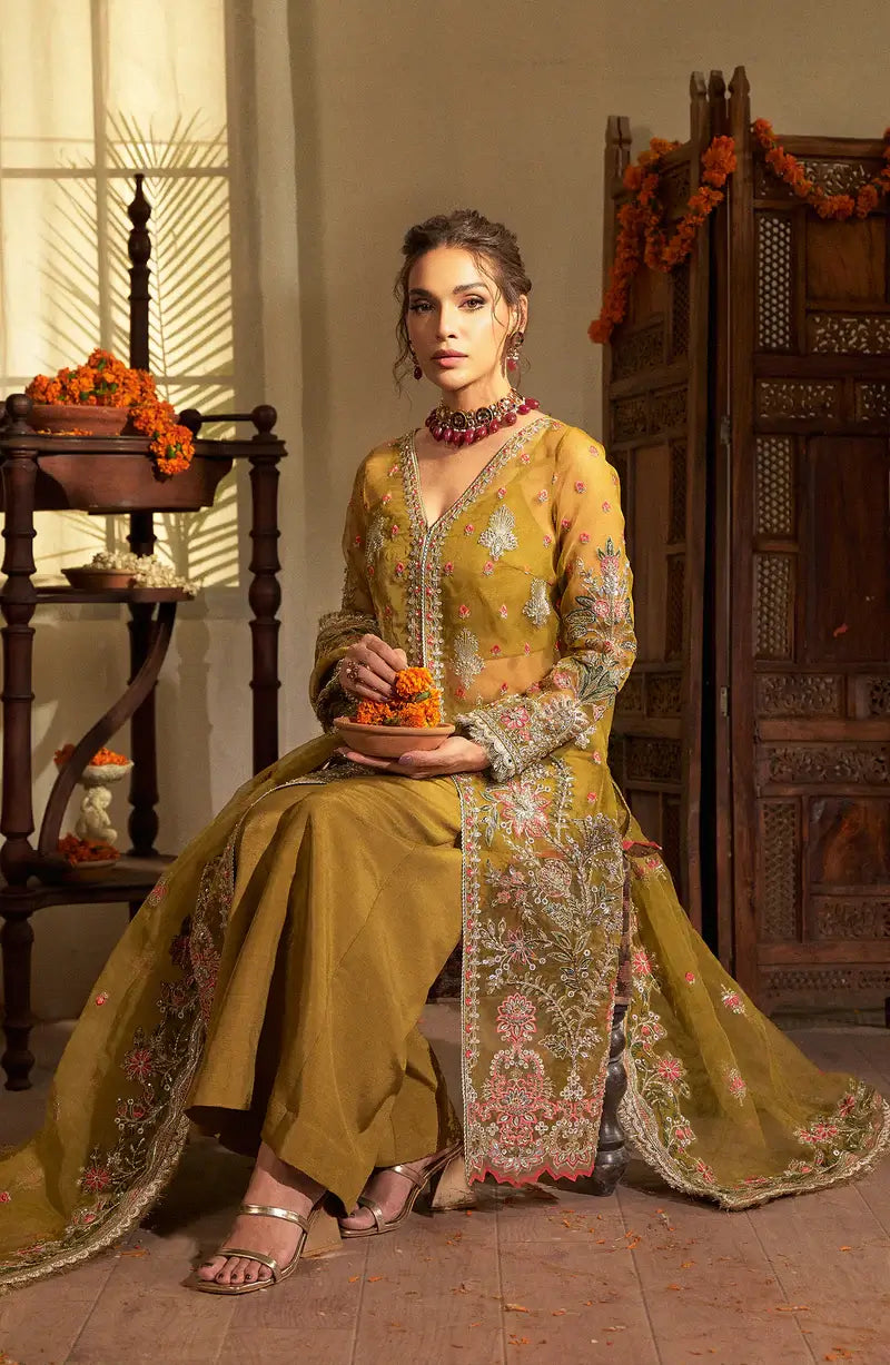 Mehro Maa Amber Embellished Organza Suit