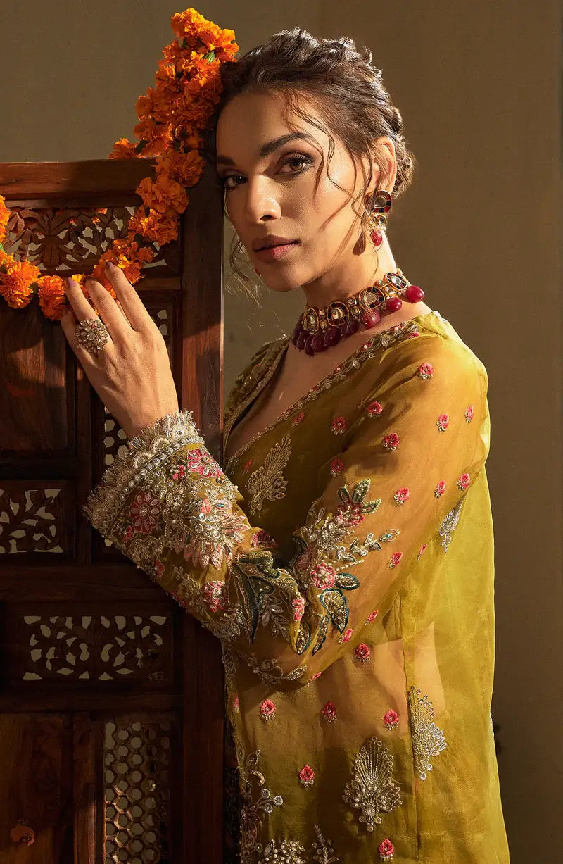 Mehro Maa Amber Embellished Organza Suit