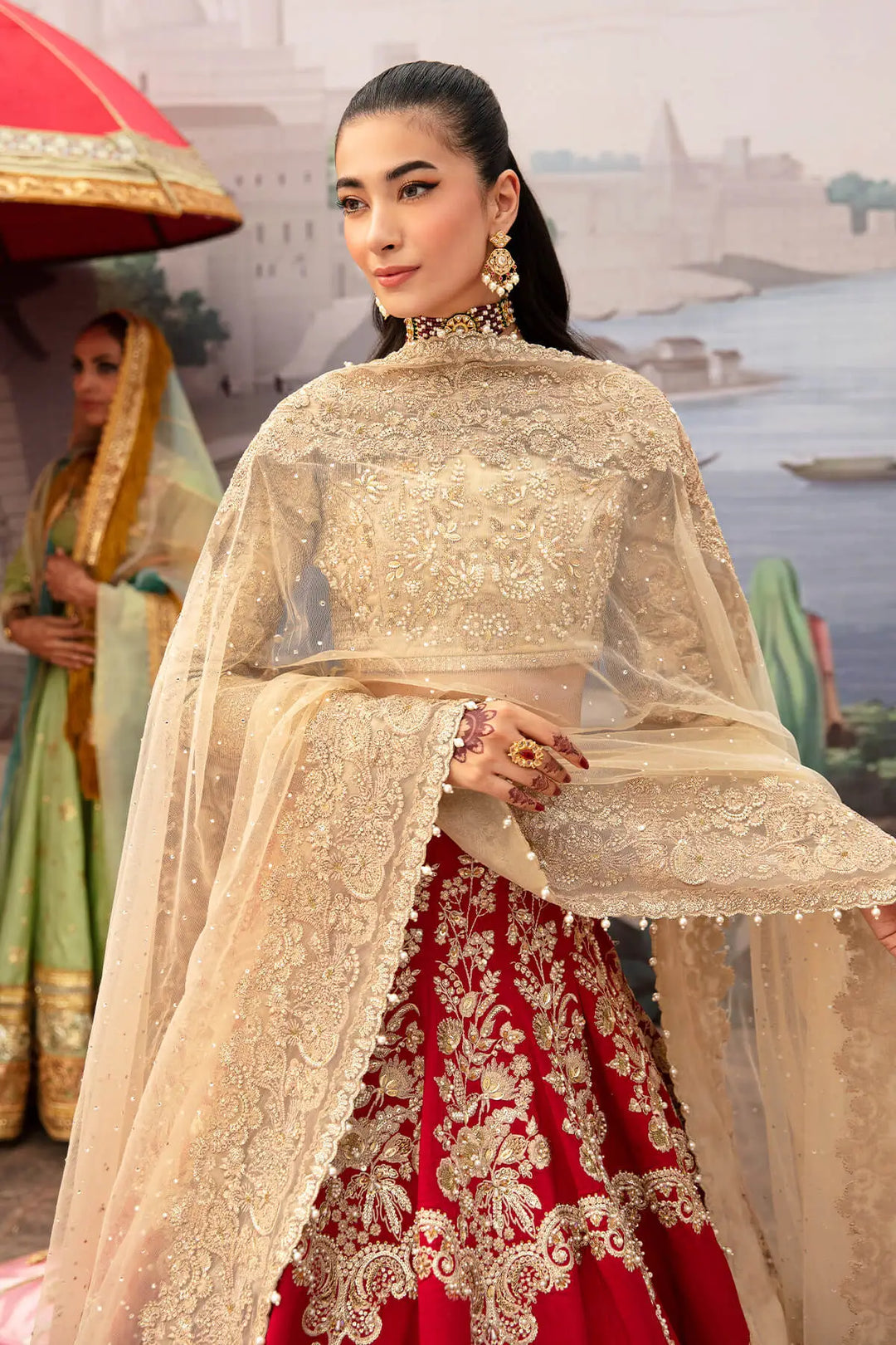 Amber SB-19 Serene Premium Embroidered Kayseria