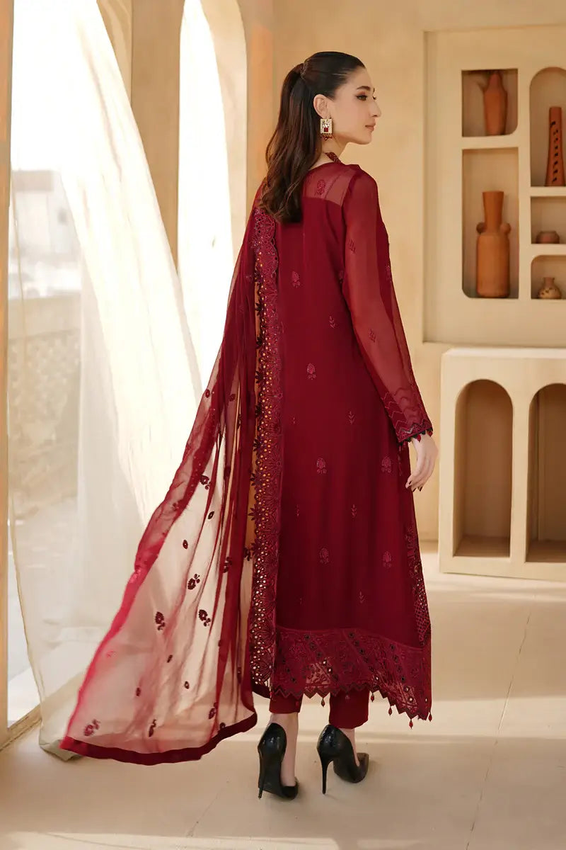 Aria Embroidered 3-Piece Unstitched Suit